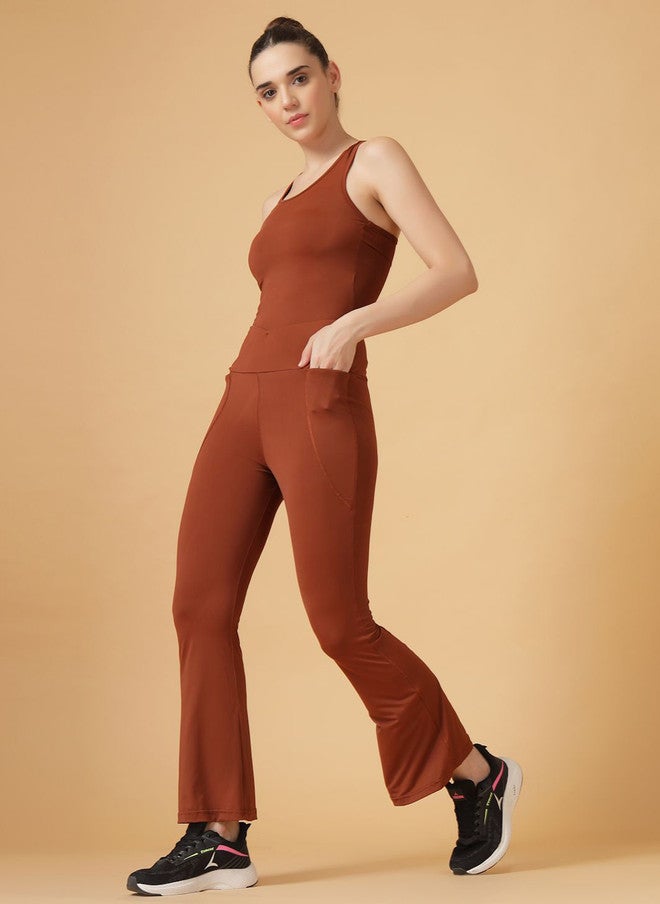 CUKOO High-Rise Slim-Fit Rapid-Dry Flare Tights - Image 5